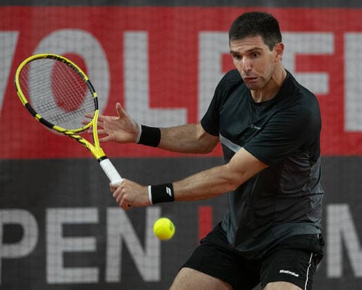 Federico Delbonis (ARG) Tennis - Wolffkran Open - ATP, Tennis Herren Challenger - TC Ismaning - Ismaning - Bavaria - Germany - 21 October 2020. Â Copyright: xJuergenxHasenkopfx