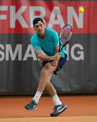 Marc-Andrea Huesler(SUI) Tennis - Wolffkran Open - ATP, Tennis Herren Challenger - TC Ismaning - Ismaning - Bavaria - Germany - 21 October 2020. Â Copyright: xJuergenxHasenkopfx