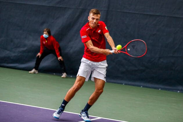 VAN RIJTHOVEN, Tim (NED) Ranking: PRO 345 bei den FUTURE NORD - ITF World Tennis Tour - M25 am 21.10.2020 in Hamburg (Hamburger Tennisverband), Deutschland