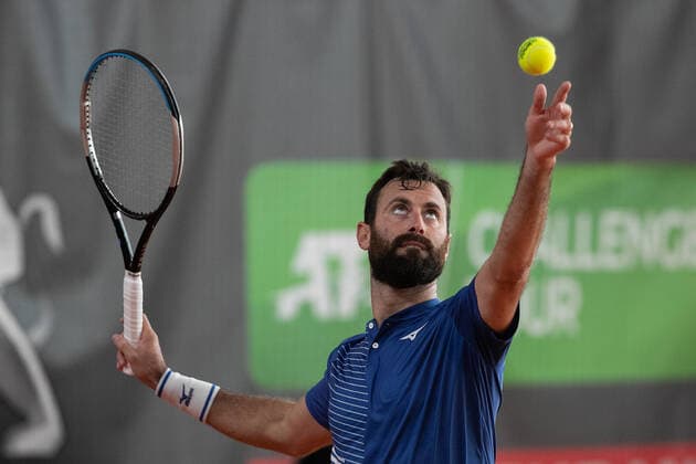 Matteo Viola (ITA) Tennis - Wolffkran Open - ATP, Tennis Herren Challenger - TC Ismaning - Ismaning - Bavaria - Germany - 21 October 2020. Â Copyright: xJuergenxHasenkopfx