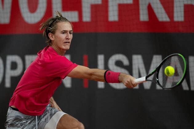 Sebastian Korda (USA) Tennis - Wolffkran Open - ATP, Tennis Herren Challenger - TC Ismaning - Ismaning - Bavaria - Germany - 21 October 2020. Â Copyright: xJuergenxHasenkopfx