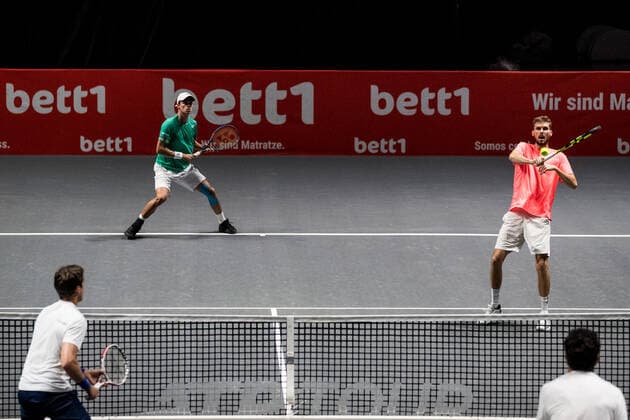 bett1HULKS Championship - ATP, Tennis Herren 250; Koeln, 21.10.2020 Daniel ALTMAIER (GER) im Doppel mit Oscar OTTE (GER) bett1HULKS Championship - ATP 250 am 21.10.2020 in Koeln (LANXESSarena), Deutschland Copyright: xBEAUTIFULxSPORTS Wunderlx