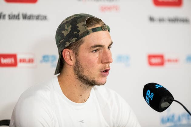 bett1HULKS Championship - ATP, Tennis Herren 250; Koeln, 21.10.2020 Jan-Lennard STRUFF (GER) in der Pressekonferenz bett1HULKS Championship - ATP 250 am 21.10.2020 in Koeln (LANXESSarena), Deutschland Copyright: xBEAUTIFULxSPORTS Wunderlx