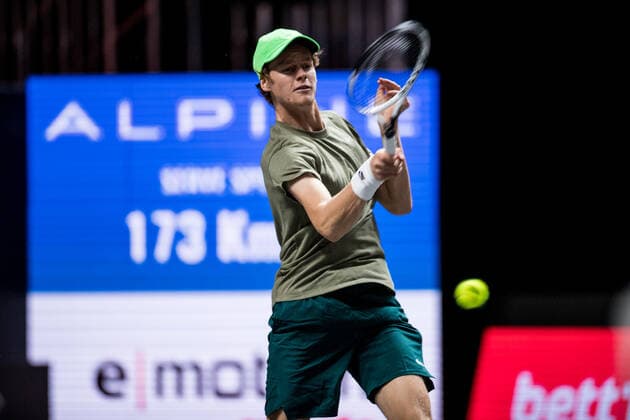 bett1HULKS Championship - ATP, Tennis Herren 250; Koeln, 22.10.2020 Jannik SINNER (ITA) bett1HULKS Championship - ATP 250 am 22.10.2020 in Koeln (LANXESSarena), Deutschland Copyright: xBEAUTIFULxSPORTS Wunderlx