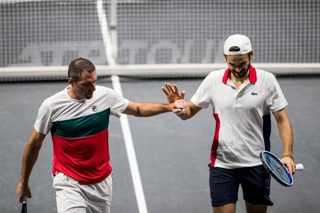 bett1HULKS Championship - ATP, Tennis Herren 250; Koeln, 22.10.2020 Jonathan EHRLICH (ISR) im Doppel mit Hugo NYS (MON) bett1HULKS Championship - ATP 250 am 22.10.2020 in Koeln (LANXESSarena), Deutschland Copyright: xBEAUTIFULxSPORTS Wunderlx