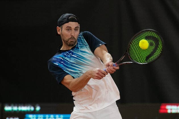 Julian Lenz (GER) Tennis - Wolffkran Open - ATP, Tennis Herren Challenger - TC Ismaning - Ismaning - Bavaria - Germany - 22 October 2020. Â Copyright: xJuergenxHasenkopfx