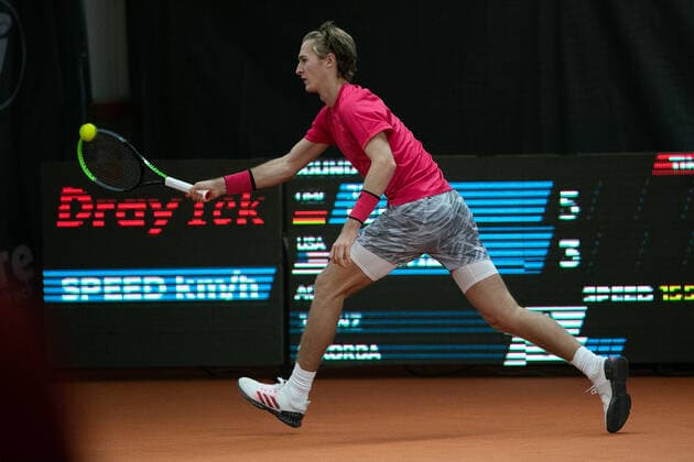Sebastian Korda (USA) Tennis - Wolffkran Open - ATP, Tennis Herren Challenger - TC Ismaning - Ismaning - Bavaria - Germany - 22 October 2020. Â Copyright: xJuergenxHasenkopfx