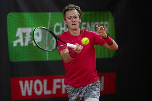 Sebastian Korda (USA) Tennis - Wolffkran Open - ATP, Tennis Herren Challenger - TC Ismaning - Ismaning - Bavaria - Germany - 22 October 2020. Â Copyright: xJuergenxHasenkopfx