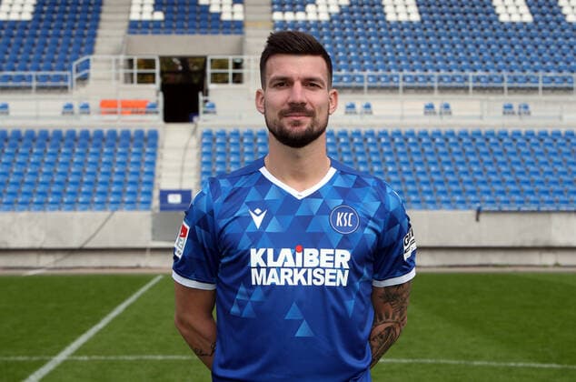 Karlsruher SC Portraittermin Saison 2020 2021 Jerome Gondorf, Karlsruher SC, 2. Bundesliga, Porträttermin 2020 2021.