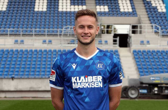Karlsruher SC Portraittermin Saison 2020 2021 Christoph Kobald, Karlsruher SC, 2. Bundesliga, Porträttermin 2020 2021.