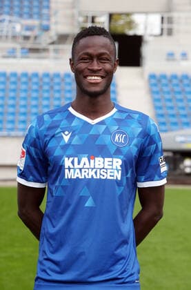 Karlsruher SC Portraittermin Saison 2020 2021 Babacar Gueye, Karlsruher SC, 2. Bundesliga, Porträttermin 2020 2021.