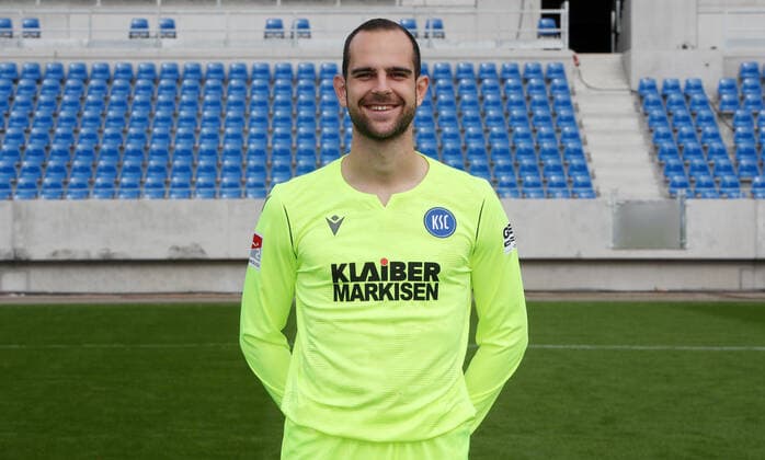 Karlsruher SC Portraittermin Saison 2020 2021 Marius Gersbeck, Karlsruher SC, 2. Bundesliga, Porträttermin 2020 2021.