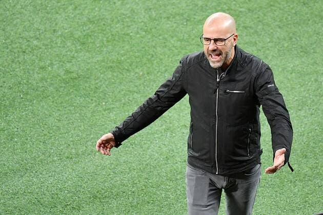 Leverkusen, Bayarena, 22.10.20, Europa League: Bayer 04 Leverkusen - OGC Nizza Trainer Peter Bosz (Leverkusen) Europa League: Bayer 04 Leverkusen - OGC Nizza Leverkusen Copyright: xEibner-Pressefotox EP_eer