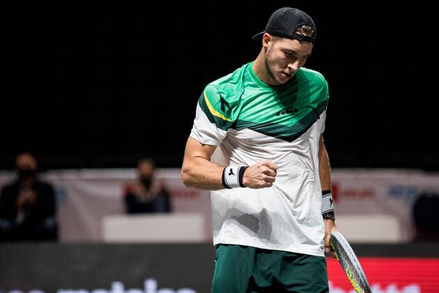 bett1HULKS Championship - ATP, Tennis Herren 250; Koeln, 22.10.2020 Jan-Lennard STRUFF (GER) jubelt bett1HULKS Championship - ATP 250 am 22.10.2020 in Koeln (LANXESSarena), Deutschland Copyright: xBEAUTIFULxSPORTS Wunderlx