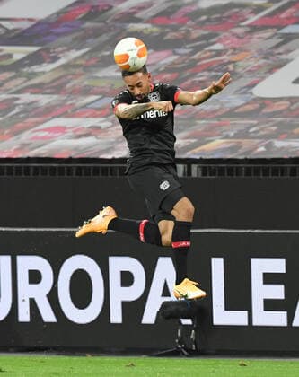 Karim Bellarabi (Bayer 04 Leverkusen) 22.10.2020, Fussball, UEFA Europa League, Saison 2020 2021, 1. Spieltag, Bayer 04 Leverkusen - OGC Nizza 6:2 Foto: TEAM2sportphoto Leverkusen BayArena Nordrhein Westfalen Deutschland