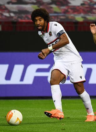 22.10.2020, xjhx, Fussball UEFA Europa League, Bayer 04 Leverkusen - OGC Nizza emspor, v.l. Dante (OGC Nizza) FREISTELLER (DFL DFB REGULATIONS PROHIBIT ANY USE OF PHOTOGRAPHS as IMAGE SEQUENCES and or QUASI-VIDEO) Leverkusen
