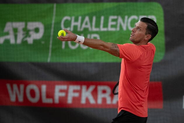 Tobias Kamke(GER) Tennis - Wolffkran Open - ATP, Tennis Herren Challenger - TC Ismaning - Ismaning - Bavaria - Germany - 23 October 2020. Â Copyright: xJuergenxHasenkopfx