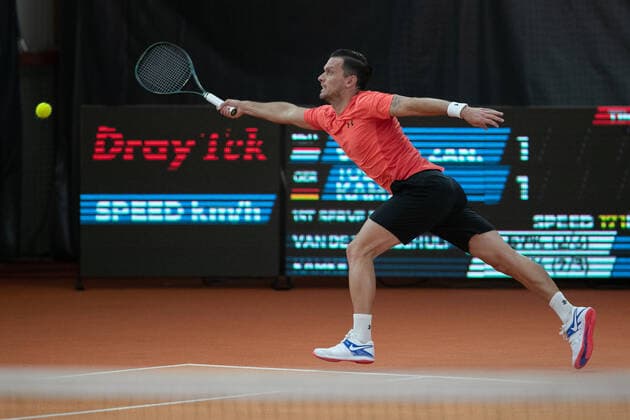 Tobias Kamke(GER) Tennis - Wolffkran Open - ATP, Tennis Herren Challenger - TC Ismaning - Ismaning - Bavaria - Germany - 23 October 2020. Â Copyright: xJuergenxHasenkopfx