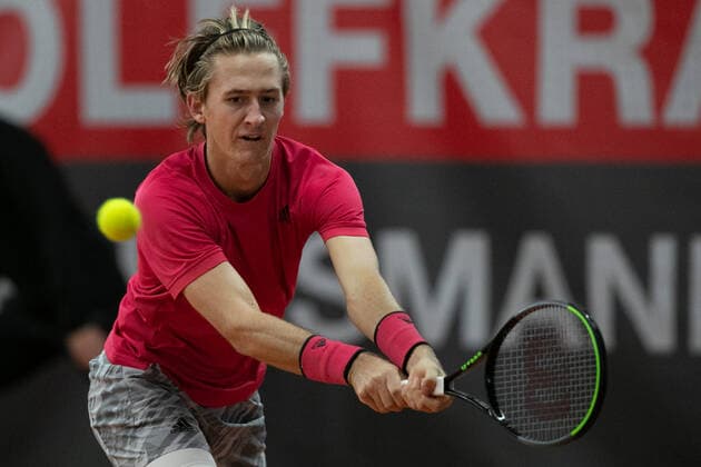 Sebastian Korda (USA) Tennis - Wolffkran Open - ATP, Tennis Herren Challenger - TC Ismaning - Ismaning - Bavaria - Germany - 23 October 2020. Â Copyright: xJuergenxHasenkopfx