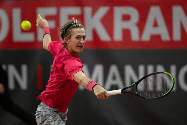 Sebastian Korda (USA) Tennis - Wolffkran Open - ATP, Tennis Herren Challenger - TC Ismaning - Ismaning - Bavaria - Germany - 23 October 2020. Â Copyright: xJuergenxHasenkopfx
