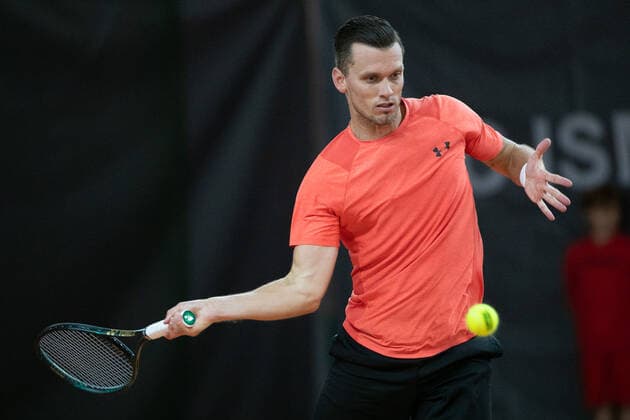 Tobias Kamke(GER) Tennis - Wolffkran Open - ATP, Tennis Herren Challenger - TC Ismaning - Ismaning - Bavaria - Germany - 23 October 2020. Â Copyright: xJuergenxHasenkopfx
