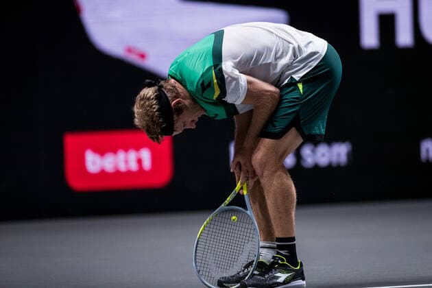 bett1HULKS Championship - ATP, Tennis Herren 250; Koeln, 23.10.2020 Alejandro DAVIDOVICH FOKINA (ESP) frustriert bett1HULKS Championship - ATP 250 am 23.10.2020 in Koeln (LANXESSarena), Deutschland Copyright: xBEAUTIFULxSPORTS Wunderlx