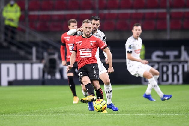 20 FLAVIEN TAIT (REN) FOOTBALL : Rennes vs Angers - Ligue 1 Uber Eats - 23 10 2020 FEP Panoramic 
