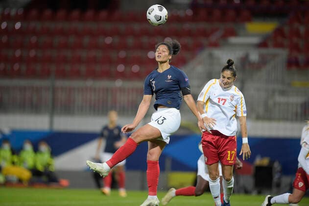 Valerie Gauvin (Fra) FOOTBALL : France vs Macedoine du Nord - Qualification Euro 2022 - Orleans - 23 10 2020 JBAutissier Panoramic 