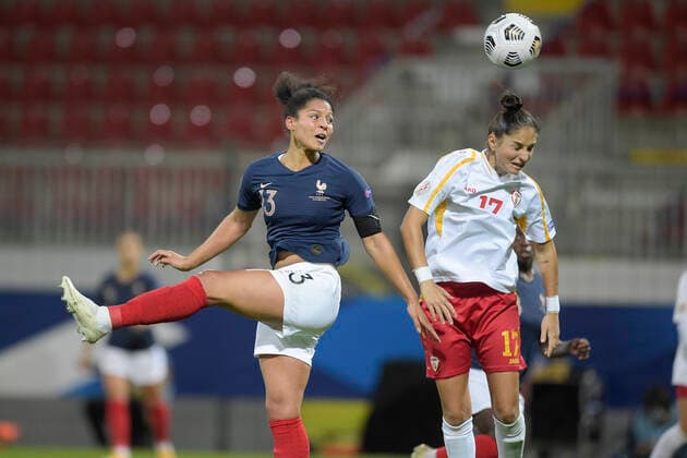 Valerie Gauvin (Fra) FOOTBALL : France vs Macedoine du Nord - Qualification Euro 2022 - Orleans - 23 10 2020 JBAutissier Panoramic 