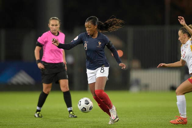 Onema Grace Geyoro (Fra) FOOTBALL : France vs Macedoine du Nord - Qualification Euro 2022 - Orleans - 23 10 2020 JBAutissier Panoramic 