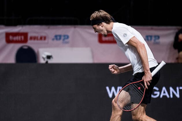 bett1HULKS Championship - ATP, Tennis Herren 250; Koeln, 23.10.2020 Alexander ZVEREV (GER) jubelt bett1HULKS Championship - ATP 250 am 23.10.2020 in Koeln (LANXESSarena), Deutschland Copyright: xBEAUTIFULxSPORTS Wunderlx