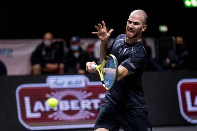 bett1HULKS Championship - ATP, Tennis Herren 250; Koeln, 23.10.2020 Adrian MANNARINO (FRA) bett1HULKS Championship - ATP 250 am 23.10.2020 in Koeln (LANXESSarena), Deutschland Copyright: xBEAUTIFULxSPORTS Wunderlx