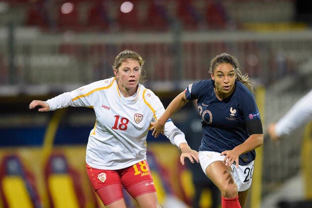 <f FOOTBALL : France vs Macedoine du Nord - Qualification Euro 2022 - Orleans - 23 10 2020 JBAutissier Panoramic 