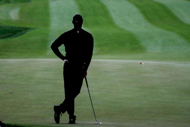 October 23, 2020, Los Angeles, California, USA: Tiger Woods stands and watches during the second round of the Zozo Championship golf tournament Friday, Oct. 23, 2020, in Thousand Oaks. Los Angeles USA - ZUMAc68_ 20201023_zaf_c68_026 Copyright: xRingoxChiux
