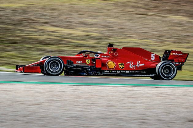 FORMULA 1 HEINEKEN PORTUGUESE GRAND PRIX 2020 23.10.2020, Autodromo Internacional do Algarve, Portimao, FORMULA 1 HEINEKEN PORTUGUESE GRAND PRIX 2020,im Bild Sebastian Vettel (GER 5), Scuderia Ferrari