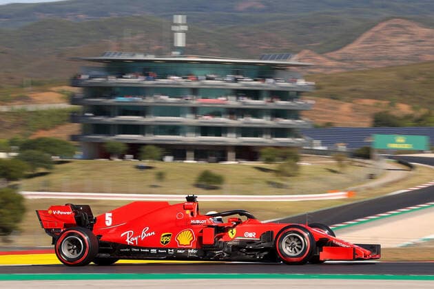 FORMULA 1 HEINEKEN PORTUGUESE GRAND PRIX 2020 24.10.2020, Autodromo Internacional do Algarve, Portimao, FORMULA 1 HEINEKEN PORTUGUESE GRAND PRIX 2020,im Bild Sebastian Vettel (GER 5), Scuderia Ferrari