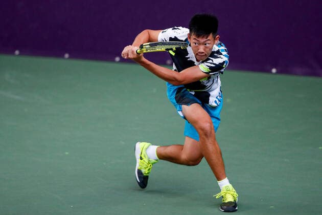 Im Bild: Chun Hsin TSENG (TPE) bei dem FUTURE NORD - ITF World Tennis Tour - M25 am 24.10.2020 in Hamburg (Hamburger Tennisverband), Deutschland