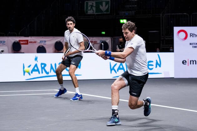 bett1HULKS Championship - ATP, Tennis Herren 250; Koeln, 24.10.2020 OSWALD und DANIELL Halbfinale Doppel: Marcus DANIELL (NZL) und Philipp OSWALD (AUT) vs Kevin KRAWIETZ (GER) und Andreas MIES (GER) 3 bett1HULKS Championship - ATP 250 am 24.10.2020 in Koeln (LANXESSarena), Deutschland Copyright: xBEAUTIFULxSPORTS Wunderlx