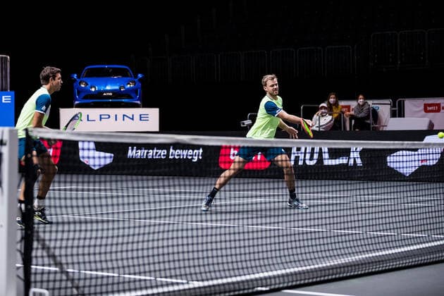 bett1HULKS Championship - ATP, Tennis Herren 250; Koeln, 24.10.2020 MIES und KRAWIETZ Halbfinale Doppel: Marcus DANIELL (NZL) und Philipp OSWALD (AUT) vs Kevin KRAWIETZ (GER) und Andreas MIES (GER) 3 bett1HULKS Championship - ATP 250 am 24.10.2020 in Koeln (LANXESSarena), Deutschland Copyright: xBEAUTIFULxSPORTS Wunderlx