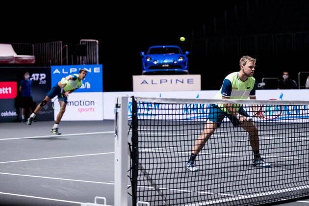 bett1HULKS Championship - ATP, Tennis Herren 250; Koeln, 24.10.2020 MIES und KRAWIETZ Halbfinale Doppel: Marcus DANIELL (NZL) und Philipp OSWALD (AUT) vs Kevin KRAWIETZ (GER) und Andreas MIES (GER) 3 bett1HULKS Championship - ATP 250 am 24.10.2020 in Koeln (LANXESSarena), Deutschland Copyright: xBEAUTIFULxSPORTS Wunderlx