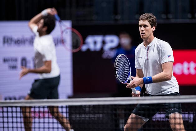 bett1HULKS Championship - ATP, Tennis Herren 250; Koeln, 24.10.2020 OSWALD und DANIELL Halbfinale Doppel: Marcus DANIELL (NZL) und Philipp OSWALD (AUT) vs Kevin KRAWIETZ (GER) und Andreas MIES (GER) 3 bett1HULKS Championship - ATP 250 am 24.10.2020 in Koeln (LANXESSarena), Deutschland Copyright: xBEAUTIFULxSPORTS Wunderlx