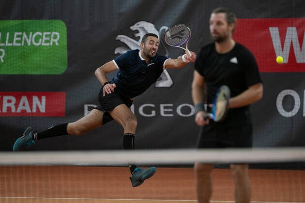 Andre Begemann, David Pel, Herren Doppel Tennis - Wolffkran Open - ATP, Tennis Herren Challenger - TC Ismaning - Ismaning - Bavaria - Germany - 24 October 2020. Â Copyright: xJuergenxHasenkopfx