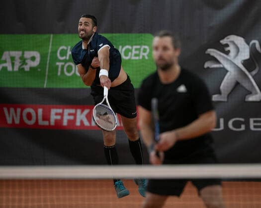 Andre Begemann, David Pel, Herren Doppel Tennis - Wolffkran Open - ATP, Tennis Herren Challenger - TC Ismaning - Ismaning - Bavaria - Germany - 24 October 2020. Â Copyright: xJuergenxHasenkopfx