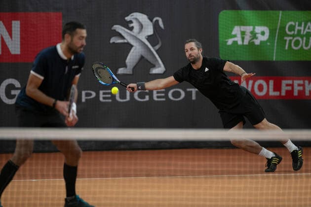 Andre Begemann, David Pel, Herren Doppel Tennis - Wolffkran Open - ATP, Tennis Herren Challenger - TC Ismaning - Ismaning - Bavaria - Germany - 24 October 2020. Â Copyright: xJuergenxHasenkopfx