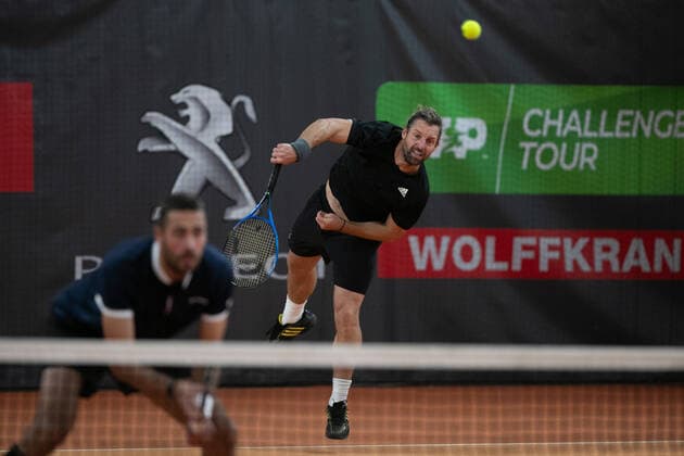 Andre Begemann, David Pel, Herren Doppel Tennis - Wolffkran Open - ATP, Tennis Herren Challenger - TC Ismaning - Ismaning - Bavaria - Germany - 24 October 2020. Â Copyright: xJuergenxHasenkopfx