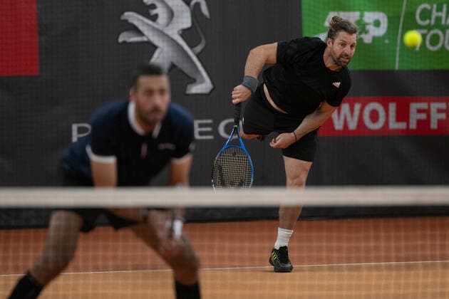 Andre Begemann, David Pel, Herren Doppel Tennis - Wolffkran Open - ATP, Tennis Herren Challenger - TC Ismaning - Ismaning - Bavaria - Germany - 24 October 2020. Â Copyright: xJuergenxHasenkopfx