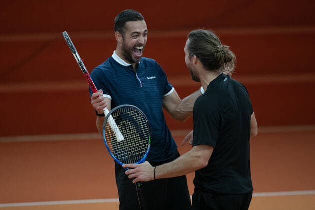 Andre Begemann, David Pel jubeln nach dem Sieg, Jubel, Freude, Emotion, Herren Doppel, Finale, Endspiel Tennis - Wolffkran Open - ATP, Tennis Herren Challenger - TC Ismaning - Ismaning - Bavaria - Germany - 24 October 2020. Â Copyright: xJuergenxHasenkopfx