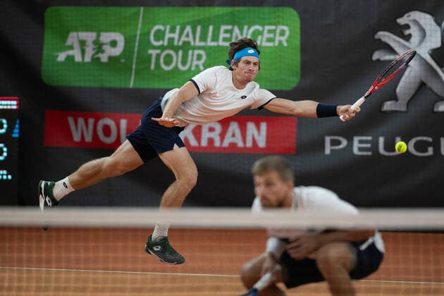 Lloyd Glasspool, Alex Lawson, Herren Doppel Tennis - Wolffkran Open - ATP, Tennis Herren Challenger - TC Ismaning - Ismaning - Bavaria - Germany - 24 October 2020. Â Copyright: xJuergenxHasenkopfx
