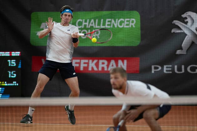 Lloyd Glasspool, Alex Lawson, Herren Doppel Tennis - Wolffkran Open - ATP, Tennis Herren Challenger - TC Ismaning - Ismaning - Bavaria - Germany - 24 October 2020. Â Copyright: xJuergenxHasenkopfx