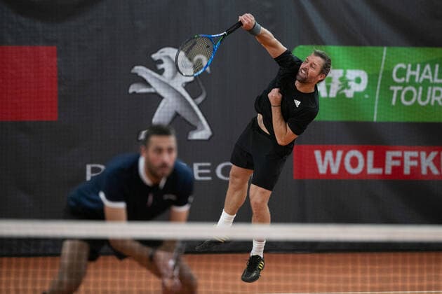 Andre Begemann, David Pel, Herren Doppel Tennis - Wolffkran Open - ATP, Tennis Herren Challenger - TC Ismaning - Ismaning - Bavaria - Germany - 24 October 2020. Â Copyright: xJuergenxHasenkopfx